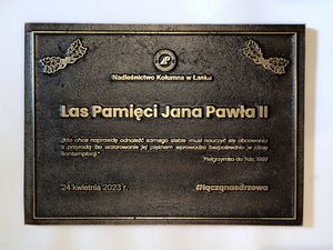 Tablica pamiątkowa mosiężna odlewana