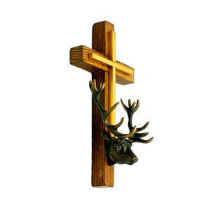 Krzyż Świętego Huberta ze złotą blaszką 2