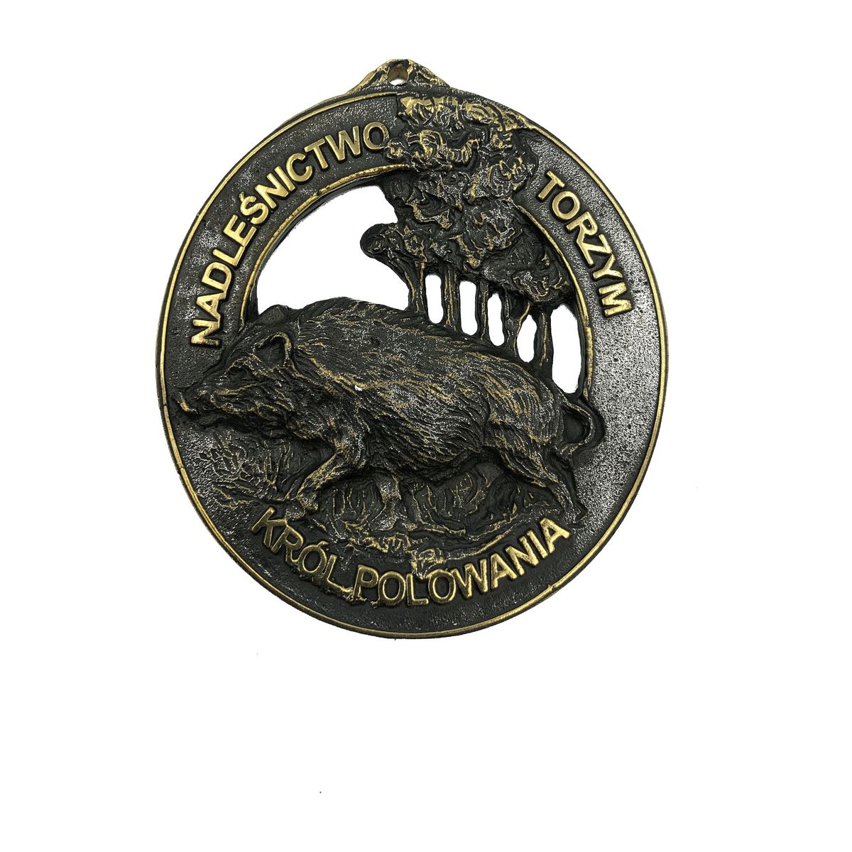 Medal Król Polowania — dzik (ażur)