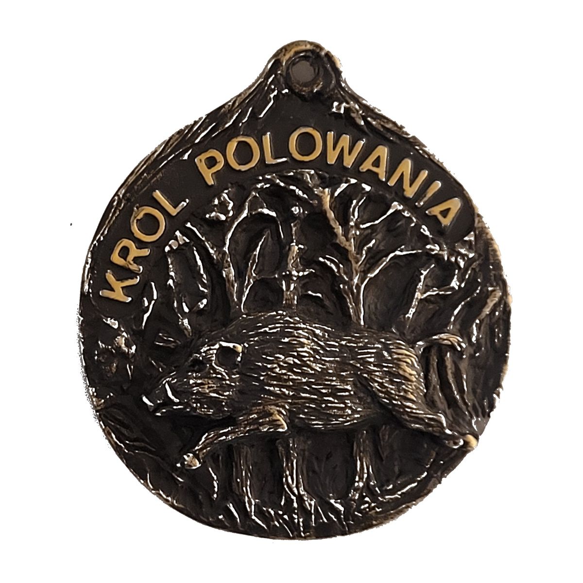 Medal Król Polowania — dzik (okrągły)