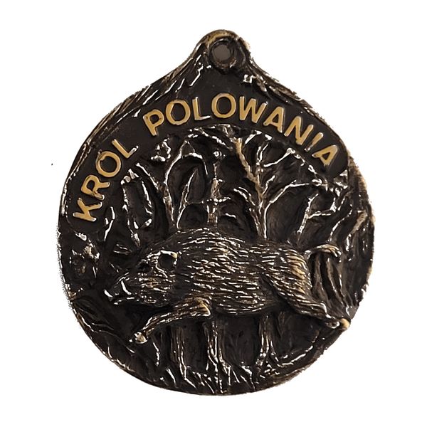 Medal Król Polowania — dzik (okrągły)
