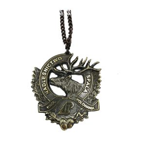 Medal Król Polowania — jeleń, głowa (ażur)