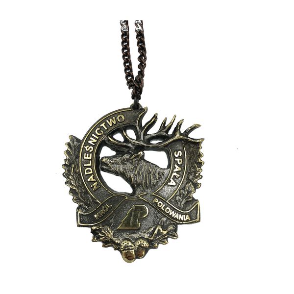 Medal Król Polowania — jeleń, głowa (ażur)