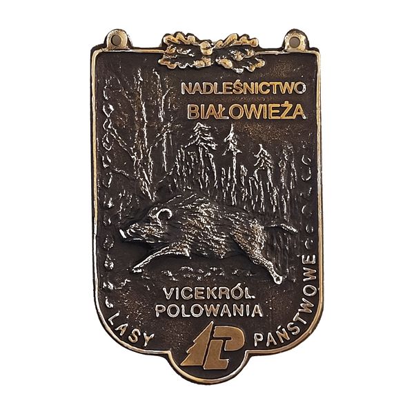 Medal Wicekról Polowania — dzik (plakieta)