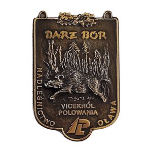 Medal Wicekról Polowania — dzik (plakieta) 2
