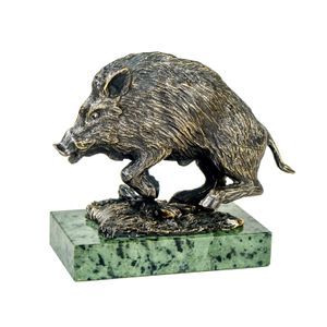 Statuetka "Dzik średni w galopie" 2