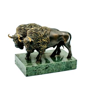 Statuetka "Dwa żubry" 2